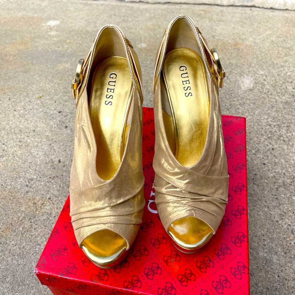 Guess Gold 4in heels
